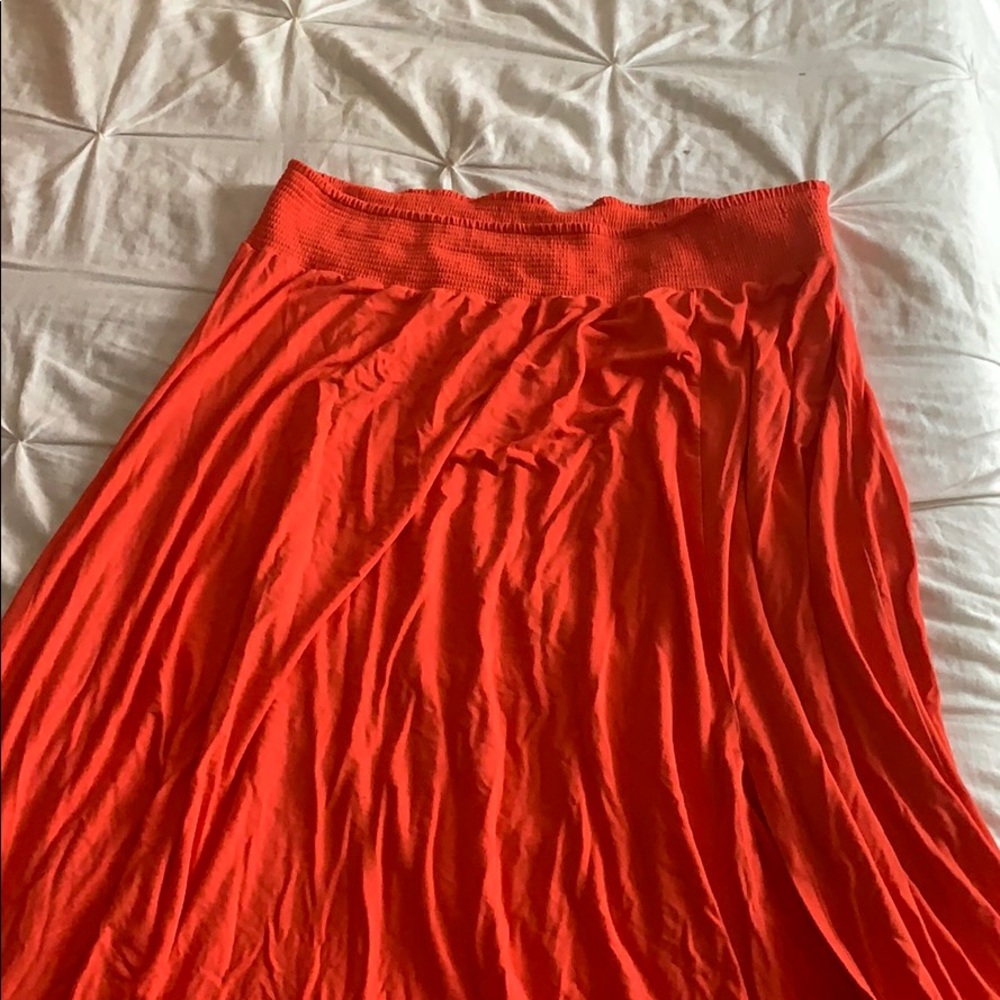 Floor length maxi shirt